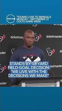 Ryans stands by 58-yard field-goal decision: “We live with the decisions we make”