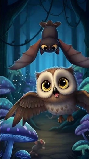 The Lost Little Owl 🌙🦉 | Cute Night Adventure #3danimation #cartoon