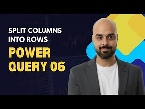 تقسيم الأعمدة في Power Queryوتحويلها لصفوف!
