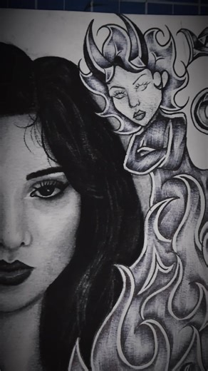 this took a while to finish ngl, but i love how it turned out!! i struggled so bad with the portrait tho🥲anyway i hope u like it!! #fyp #foryoupage #drawing #art #chicano