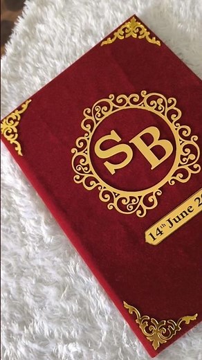 Nikah Nama Booklet 💍💞 #nikahnamabooklet #weddinggift #youtubepartner #shorts