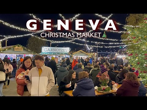 GENEVA- Switzerland Most Beautiful Christmas Market 2024 | Noël Au Quai | Sparkling Light & MORE🎄🇨🇭