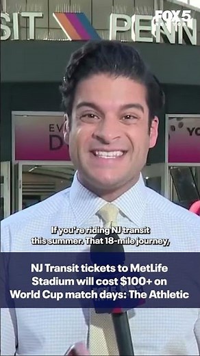 NJ Transit pushes back on $100 World Cup train ticket report