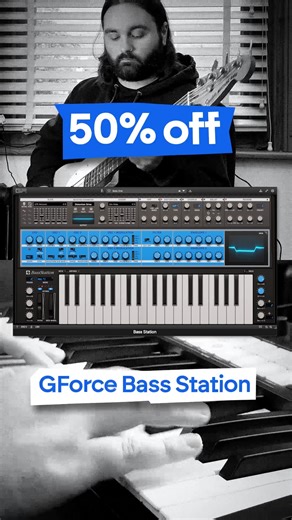 Crank up the volume, not the price! Save 50% off GForce Bass Station 🎹 🟦 All registered Novation hardware owners can get 50% off the GForce Bass Station synth plugin until July 15th, exclusively at novationmusic.com. Developed with analogue-modelling pioneers GForce Software, this virtual version of our iconic Bass Station brings smooth bass tones and colossal low-end sound straight to your DAW. Register your hardware to claim your discount via the customer portal. bit.ly/_SAVE_on_GForce_Bass-
