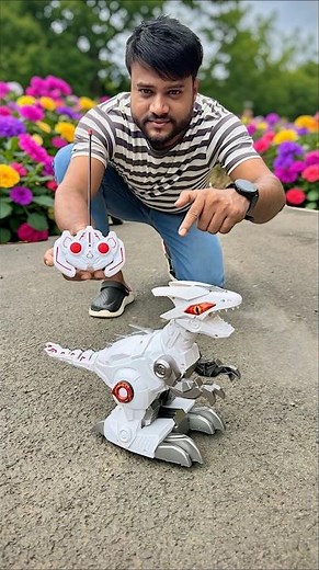 Robotic Infrared Spray RC Dinosaur Riding Unboxing