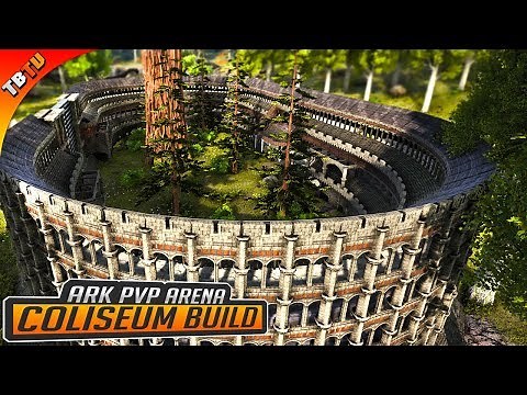 THE MOST INSANE BUILD IN ARK! PVP Coliseum Build! Ark Survival Evolved PVP Coliseum