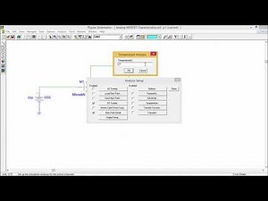 PSpice - Analysis Setup - Temperature and Sensitivity