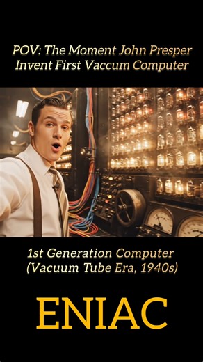 POV: The Moment Jhon Prosper Invent First Vaccum Computer | #computer #eniac @povvigyan