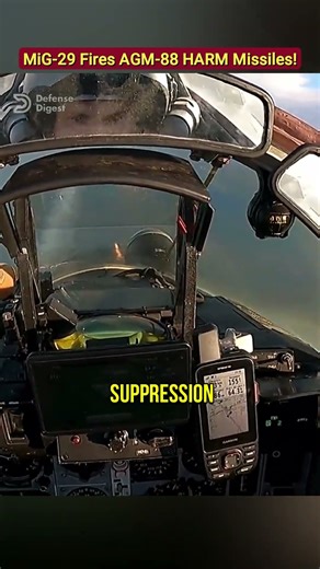 MiG 29 Launches HARM Missiles at Russian Radar!