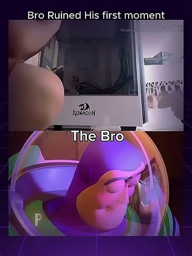 Bro building his first PC then this happened #pcbuild #pc