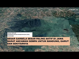 The Garsela Fault, the Most Active Fault in West Java, Poses Earthquake Threat to Bandung, Garut,...