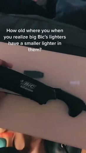 Discovering the Mini Lighter Inside a Bic Lighter