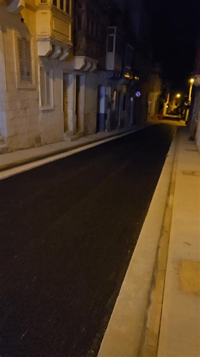 3.8K views · 38 reactions | Carmel Street, Sliema – Works Update  Today, the tarmac base coat is being laid between Rudolf Street and St. Mary Street. The wearing coat will then be applied along the entire stretch from Rudolf Street to St. Vincent Street. #infrastructureMalta #enemalta #Waterservicecorporation | John Pillow Sliema Mayor | Facebook