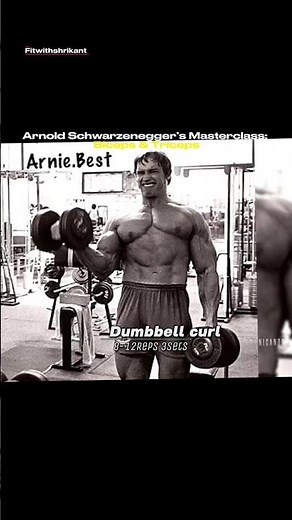 Arnold Schwarzenegger’s Masterclass: Biceps & Triceps 💪🏼 #motivation #gym #arnoldschwarzenegger