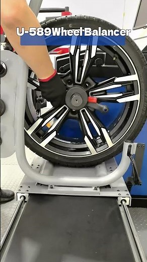 U-589 LED Display Wheel Balancer with Electromagnetic Brake, Laser Pointer, Split-Weight Function