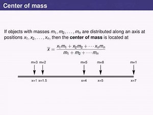 Screencast 6.3.1 - Quick recap: density, mass, and center of mass