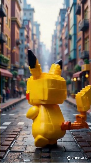 LEGO Pikachu Comes to Life in a Pixel-Brick City! ⚡🧱