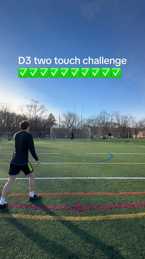 Two touch challenge with some of my teammates #fyp #soccer #twotouchchallenge #2024