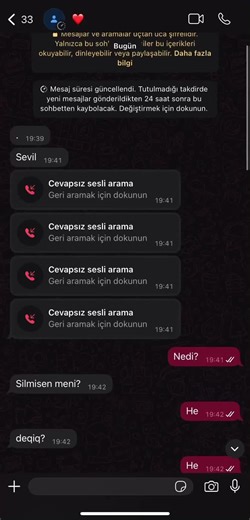 Müşdərimizdən gələn ekran kaydı🤗. Ritualımızın 3 günə verdiyi nəticə 😍