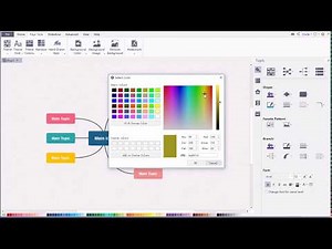 EdrawMind (formerly MindMaster) Tutorial - How to Change Branch Fill, Line, and Style