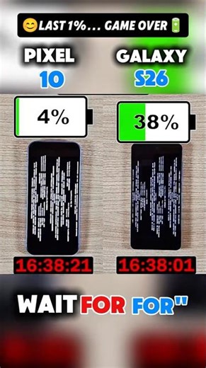 💀Galaxy S26 VS Pixel 10🔋 Battery test🔋