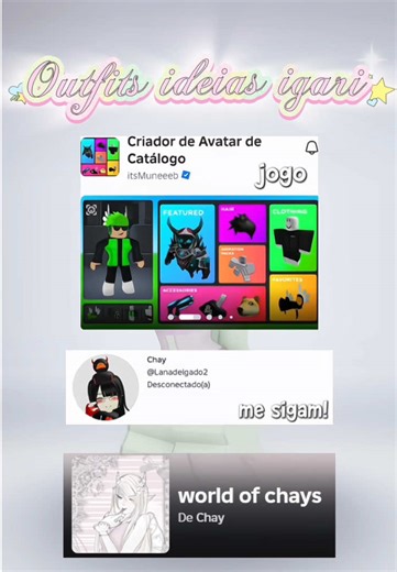 Ideias Criativas de Outfits para Roblox