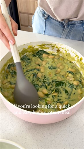 9.8K views · 122 reactions | Looking for a quick, high-protein, and nutritious lunch? This High Protein Pesto Butter Beans recipe might be the perfect one! With 35g of protein per serving and a delightful blend of zesty lemon and creamy butter beans, this meal comes together in just 15 minutes. Recipe is in the comments  | Plantbaes | Facebook