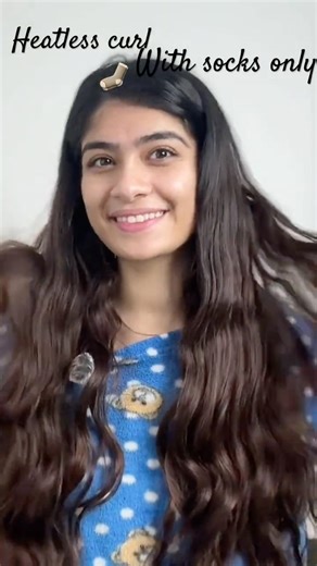 Curly hair looks without heat tutorial #ashortaday heatlesscurl#heatless#ytshorts#ashortaday