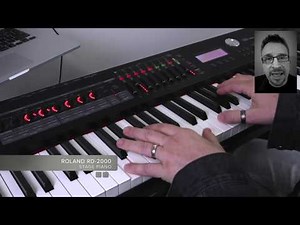 Roland RD-2000 Live Performance using Layers, Splits and MainStage.