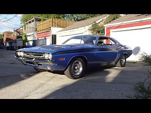1971 Dodge Challenger R/T RT in B5 Blue & 426 Hemi Engine Sound on My Car Story with Lou Costabile