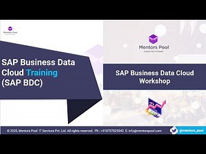 SAP Business Data Cloud (BDC) Training 2025 | SAP Databricks Workshop | Mentors Pool