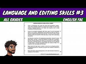 Language and Editing Skills #3 | English FAL