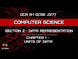 Data Representation - Chapter 1 - Units