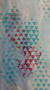 Simple Mixed Media Techniques - Using a Stencil