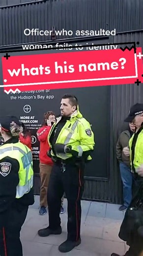 officer fails to identify after assaulting a woman in Ottawa #rollingthunder #rollingthunderottawa