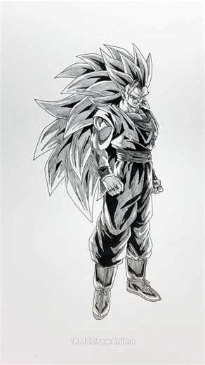 13K views · 529 reactions | Speed drawing StickMan Goku Super Saiyan 3This is my homepage,I put all my favorite drawing tools in it. https://linktr.ee/mcdrawanime#shorts #anime #drawing #DRAGON BALL | mcpainted | Facebook