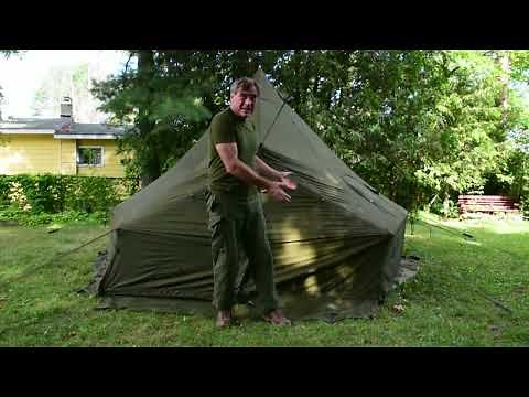 Canadian Military 5 man arctic tent setup and inspection
