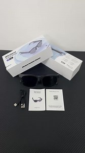 XG88 Pro AI Smart Glasses with Real Time Translation  Wireless Earbuds  Voice Command  Multilingual Wearable