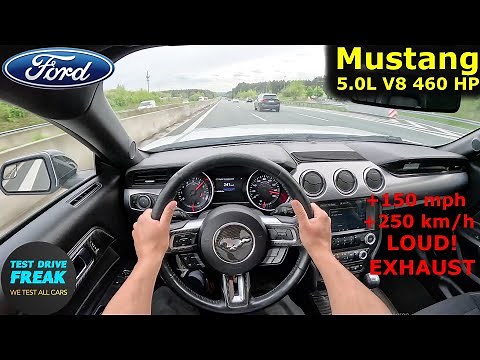 2018 Ford Mustang GT 5.0 V8 460 HP Top Speed POV Drive | Autobahn No Speed Limit