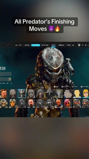 BLACK OPS 6 THE PREDATOR AND ALL HIS FINISHING MOVES #bo6 #blackops #predator