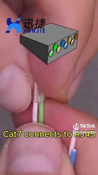 How to Install RJ45 Connector on CAT7 Cable