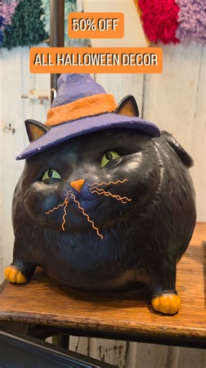 Spooktacular Sale! All Halloween decorations are now 50% OFF! #shoplocal #shopsmall #consignment #moontownship #secondhand #resale #coraopolis #vintage #thrifting | Consignment Cottage