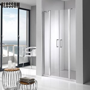 [Hot Item] Bathroom Safety Glass Door Frameless Wall to Wall Shower Enclosure