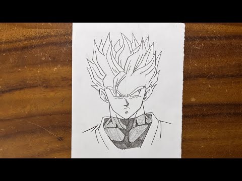 How to Draw GOHAN SUPER SAIYAN | Step by Step | Real Time