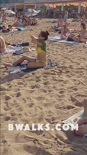 Barcelona Spain Beach Walk