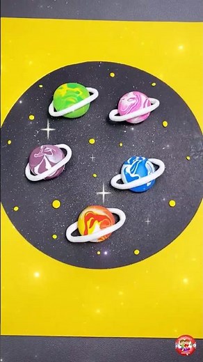 DIY Solar System Model | Fun & Easy Clay Dough & Paper Craft | Learning Videos #recycledart #diy