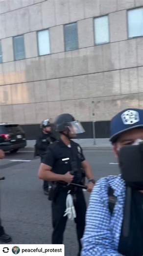 4.6K views · 427 reactions | There's a cop crying in this video. Good. Make them all cry until they do the right things. @peaceful_protest Second officer crying. As the crowd screams class action lawsuit. | Pittsburgh Lesbian Correspondents | Facebook