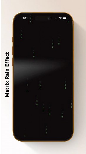 Matrix Rain Animation – Advanced SwiftUI Canvas & TimelineView 🌧️💚