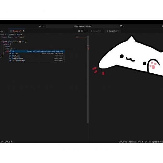 Bongo Cat Coding With Me 🐱💻 | VS Code Extension