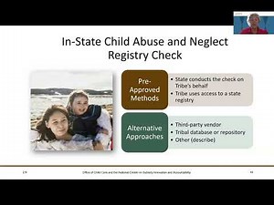 FFY 2026-28 Tribal CCDF Plan Training: Comprehensive Background Checks